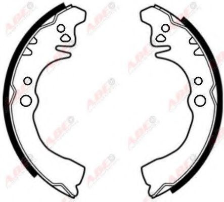 ABE C06017ABE Тормозные колодоки задний мост для DAIHATSU SIRION (Дайхатсу Сирион) ABE C06017ABE Тормозные колодоки задний мост для DAIHATSU SIRION (Дайхатсу Сирион)