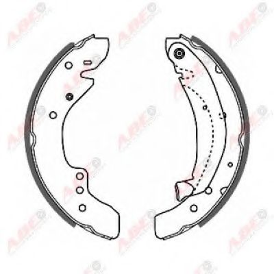 ABE C0C010ABE Тормозные колодоки 10 для FIAT DUCATO (Фиат Дукато) ABE C0C010ABE Тормозные колодоки 10 для FIAT DUCATO (Фиат Дукато)
