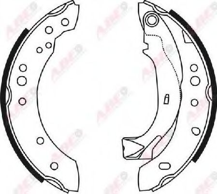ABE C0C019ABE Тормозные колодоки для CITROëN (Cитроëн) ABE C0C019ABE Тормозные колодоки для CITROëN (Cитроëн)