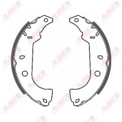 ABE C0F004ABE Тормозные колодоки полностью автоматическая коробка передач для ALFA ROMEO 145 (Альфа ромео 145) ABE C0F004ABE Тормозные колодоки полностью автоматическая коробка передач для ALFA ROMEO 145 (Альфа ромео 145)