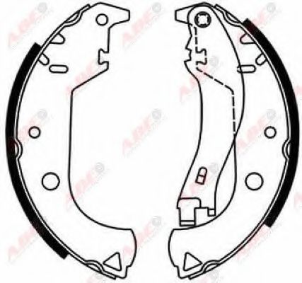 ABE C0F020ABE Тормозные колодоки для FIAT (Фиат) ABE C0F020ABE Тормозные колодоки для FIAT (Фиат)