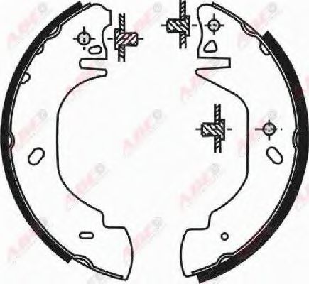 ABE C0G023ABE Тормозные колодоки для FORD (Форд) ABE C0G023ABE Тормозные колодоки для FORD (Форд)