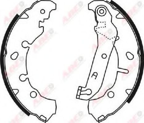ABE C0G046ABE Тормозные колодоки для устройства для FORD FIESTA V (Форд Фиеста 5) ABE C0G046ABE Тормозные колодоки для устройства для FORD FIESTA V (Форд Фиеста 5)