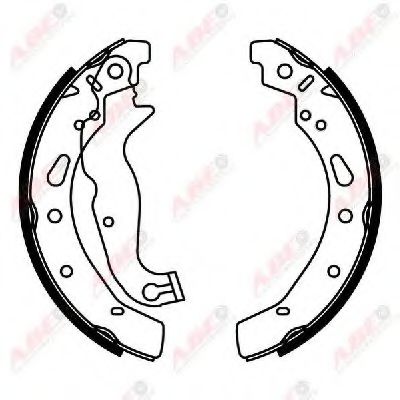 ABE C0G055ABE Тормозные колодоки для FORD (Форд) ABE C0G055ABE Тормозные колодоки для FORD (Форд)