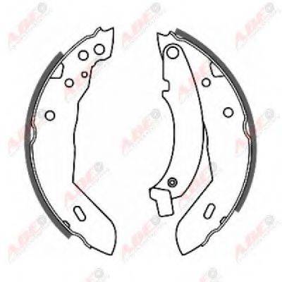 ABE C0P002ABE Тормозные колодоки для PEUGEOT 205 I (Пежо 205 и) ABE C0P002ABE Тормозные колодоки для PEUGEOT 205 I (Пежо 205 и)