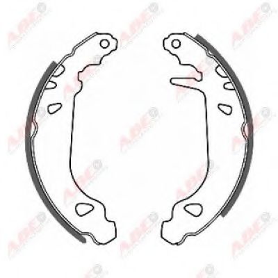 ABE C0P010ABE Тормозные колодоки для PEUGEOT (Пежо) ABE C0P010ABE Тормозные колодоки для PEUGEOT (Пежо)