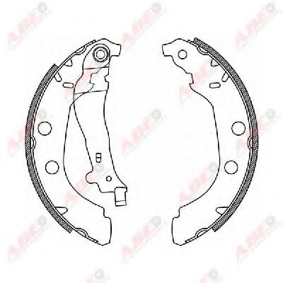 ABE C0P027ABE Тормозные колодоки не для ABS для PEUGEOT (Пежо) ABE C0P027ABE Тормозные колодоки не для ABS для PEUGEOT (Пежо)