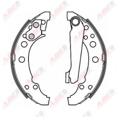 ABE C0W001ABE Тормозные колодоки для AUDI 100 (Ауди 100) ABE C0W001ABE Тормозные колодоки для AUDI 100 (Ауди 100)