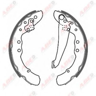 ABE C0W010ABE Тормозные колодоки 08 1978 для AUDI 90 (Ауди 90) ABE C0W010ABE Тормозные колодоки 08 1978 для AUDI 90 (Ауди 90)