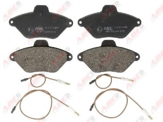 ABE C1C021ABE Комплект тормозных колодок, дисковый тормоз 