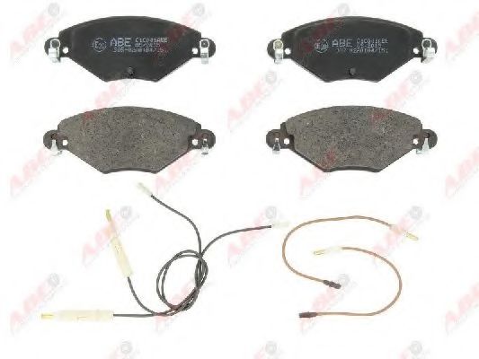 ABE C1C041ABE Комплект тормозных колодок, дисковый тормоз 