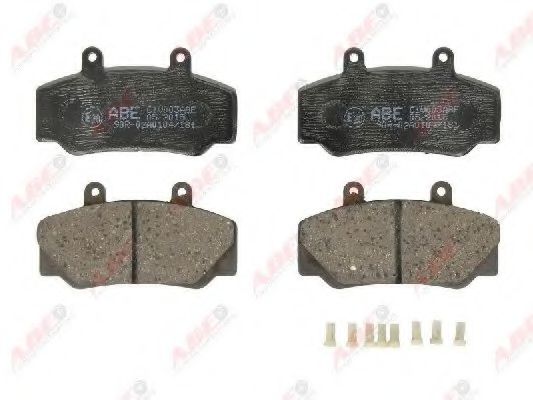ABE C1V003ABE Комплект тормозных колодок, дисковый тормоз<br >передний мост 