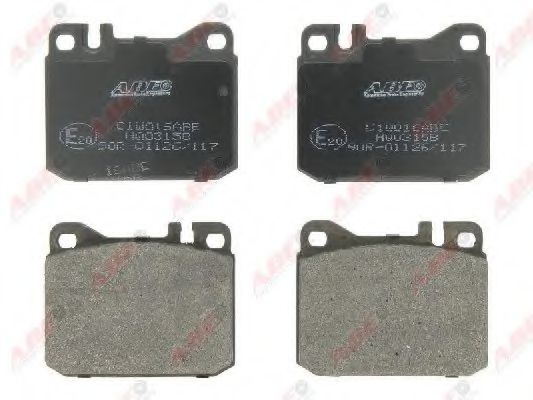ABE C1W016ABE Тормозные колодки 28 для VOLKSWAGEN (Фольксваген) ABE C1W016ABE Тормозные колодки 28 для VOLKSWAGEN (Фольксваген)