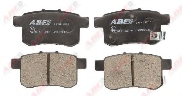 ABE C24017ABE Комплект тормозных колодок, дисковый тормоз 