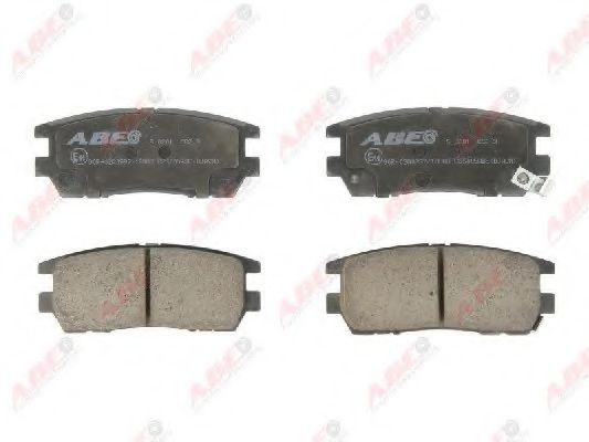 ABE C25005ABE Тормозные колодки L047G L042G для MITSUBISHI MONTERO (Митсубиши/митсубиси Монтэро) ABE C25005ABE Тормозные колодки L047G L042G для MITSUBISHI MONTERO (Митсубиши/митсубиси Монтэро)