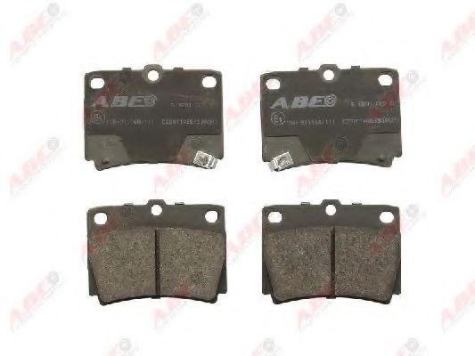 ABE C25011ABE Комплект тормозных колодок, дисковый тормоз<br >15 