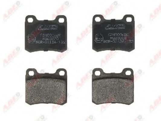 ABE C2M000ABE Комплект тормозных колодок, дисковый тормоз<br >не для ETS 