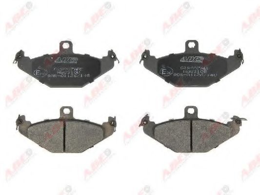 ABE C2R007ABE Комплект тормозных колодок, дисковый тормоз 