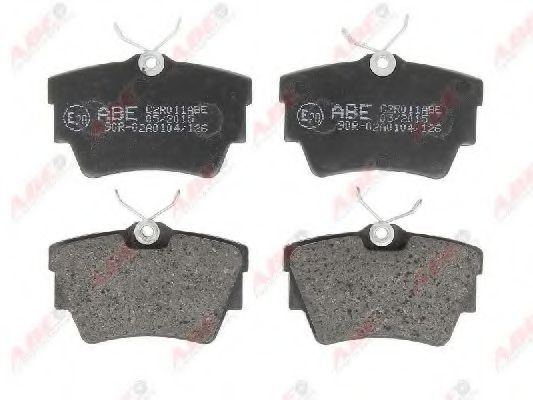 ABE C2R011ABE Комплект тормозных колодок, дисковый тормоз 