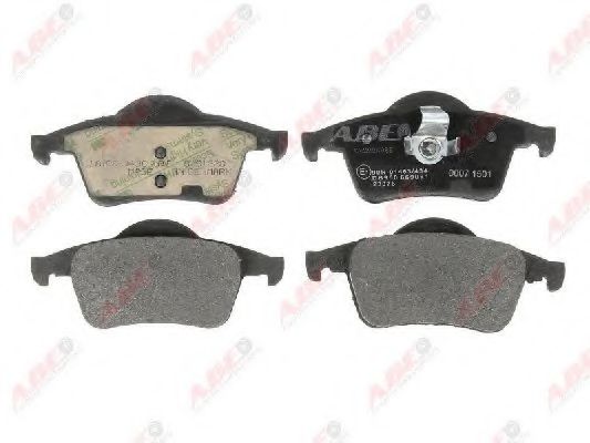 ABE C2V004ABE Комплект тормозных колодок, дисковый тормоз<br >задний мост 