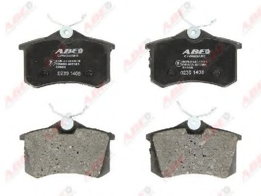 ABE C2W002ABE Тормозные колодки 07 1992 для VOLKSWAGEN SCIROCCO (Фольксваген Сcироccо) ABE C2W002ABE Тормозные колодки 07 1992 для VOLKSWAGEN SCIROCCO (Фольксваген Сcироccо)
