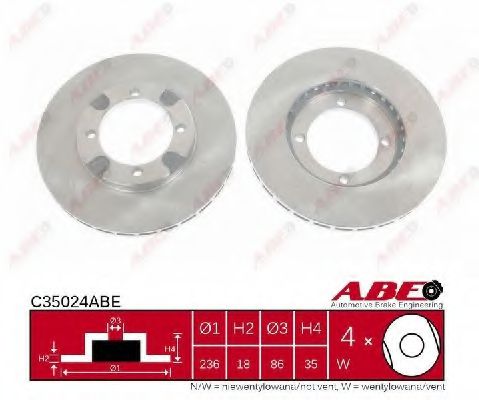 ABE C35024ABE Тормозной диск электронный карбюратор для MITSUBISHI MIRAGE III (Митсубиши/митсубиси Мирагэ 3) ABE C35024ABE Тормозной диск электронный карбюратор для MITSUBISHI MIRAGE III (Митсубиши/митсубиси Мирагэ 3)