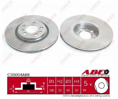 ABE C3S004ABE Тормозной диск 