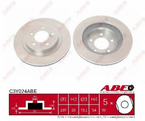 ABE C3Y024ABE Тормозной диск 