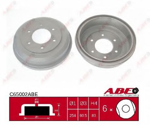 ABE C65002ABE Тормозной барабан для MITSUBISHI PAJERO/SHOGUN (Митсубиши/митсубиси Пажэро/шогун) ABE C65002ABE Тормозной барабан для MITSUBISHI PAJERO/SHOGUN (Митсубиши/митсубиси Пажэро/шогун)