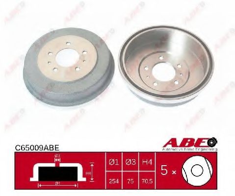 ABE C65009ABE Тормозной барабан задний мост для MITSUBISHI L 300 STARWAGON (Митсубиши/митсубиси Л 300 старвагон) ABE C65009ABE Тормозной барабан задний мост для MITSUBISHI L 300 STARWAGON (Митсубиши/митсубиси Л 300 старвагон)