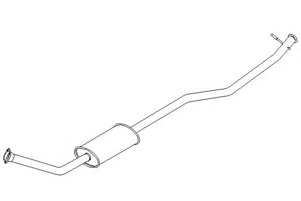 KLARIUS 261148 Средний глушитель выхлопных газов 