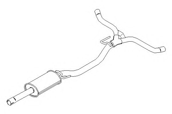 KLARIUS 261150 Средний глушитель выхлопных газов 