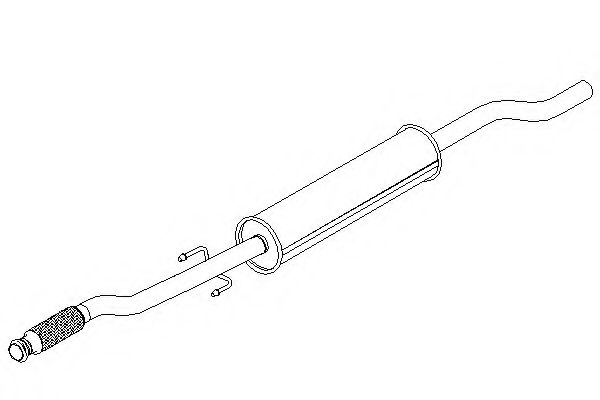 KLARIUS 261144 Средний глушитель выхлопных газов 