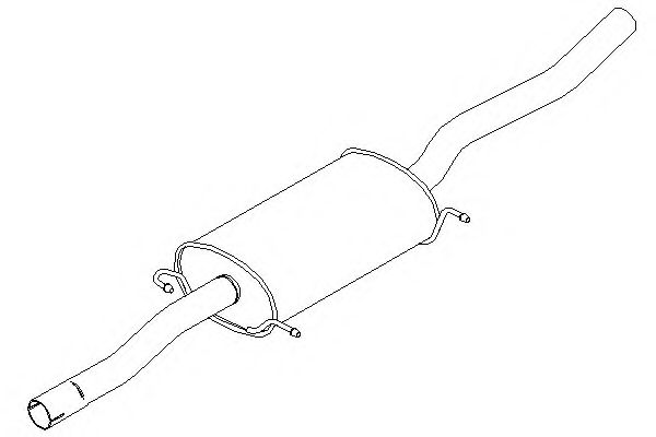 KLARIUS 261096 Средний глушитель выхлопных газов 