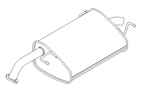 KLARIUS 231076 Глушитель выхлопных газов конечный для DAEWOO LACETTI (Дэу Лачетти)