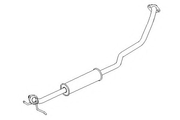 KLARIUS 261161 Средний глушитель выхлопных газов 