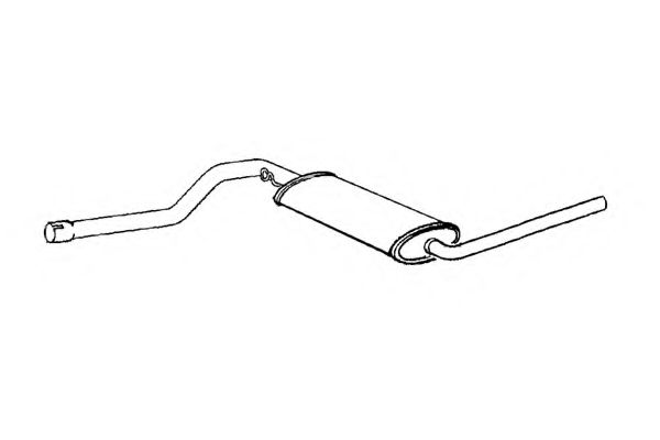 KLARIUS 261099 Средний глушитель выхлопных газов 