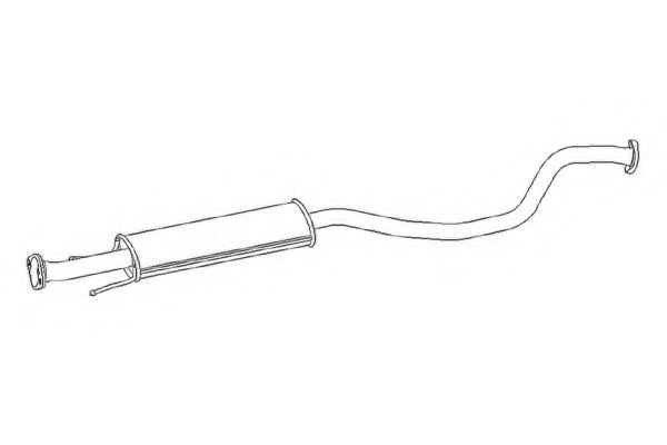 KLARIUS 261173 Средний глушитель выхлопных газов 
