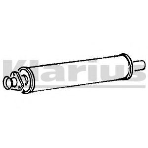 KLARIUS 210004 Средний глушитель выхлопных газов для AUDI 100 (Ауди 100) KLARIUS 210004 Средний глушитель выхлопных газов для AUDI 100 (Ауди 100)