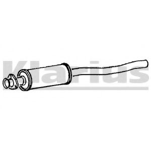 KLARIUS 210005 Средний глушитель выхлопных газов для AUDI 80 (Ауди 80) KLARIUS 210005 Средний глушитель выхлопных газов для AUDI 80 (Ауди 80)
