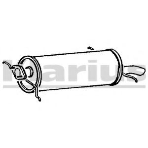 KLARIUS 210143 Глушитель выхлопных газов конечный для MAZDA 626 III (Мазда 626 3) KLARIUS 210143 Глушитель выхлопных газов конечный для MAZDA 626 III (Мазда 626 3)