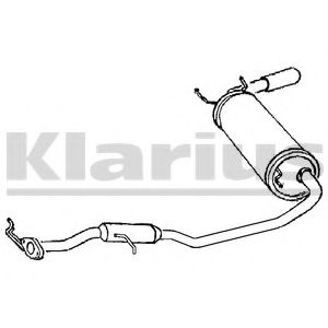 KLARIUS 210144 Глушитель выхлопных газов конечный для MAZDA MX-5 I (Мазда Мx-5 и) KLARIUS 210144 Глушитель выхлопных газов конечный для MAZDA MX-5 I (Мазда Мx-5 и)