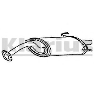 KLARIUS 210231 Глушитель выхлопных газов конечный для TOYOTA COROLLA FX (Тойота/тоета Cоролла инфинити фх) KLARIUS 210231 Глушитель выхлопных газов конечный для TOYOTA COROLLA FX (Тойота/тоета Cоролла инфинити фх)