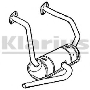 KLARIUS 210365 Глушитель выхлопных газов конечный для FIAT 500 (Фиат 500) KLARIUS 210365 Глушитель выхлопных газов конечный для FIAT 500 (Фиат 500)
