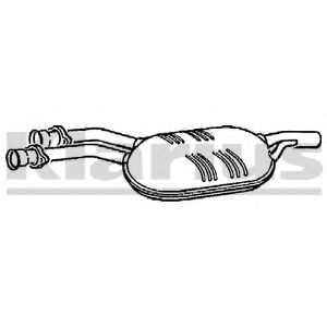 KLARIUS 210370 Средний глушитель выхлопных газов для MERCEDESBENZ (Мерседес бенц) KLARIUS 210370 Средний глушитель выхлопных газов для MERCEDESBENZ (Мерседес бенц)