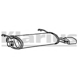 KLARIUS 210477 Глушитель выхлопных газов конечный для CITROëN (Cитроëн) KLARIUS 210477 Глушитель выхлопных газов конечный для CITROëN (Cитроëн)