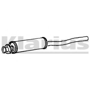 KLARIUS 220018 Предглушитель выхлопных газов для AUDI 80 (Ауди 80) KLARIUS 220018 Предглушитель выхлопных газов для AUDI 80 (Ауди 80)