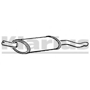 KLARIUS 220253 Глушитель выхлопных газов конечный для OPEL KADETT E COMBO (Опель Кадэтт э комбо) KLARIUS 220253 Глушитель выхлопных газов конечный для OPEL KADETT E COMBO (Опель Кадэтт э комбо)