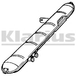 KLARIUS 220355 Средний глушитель выхлопных газов для CITROëN (Cитроëн) KLARIUS 220355 Средний глушитель выхлопных газов для CITROëN (Cитроëн)