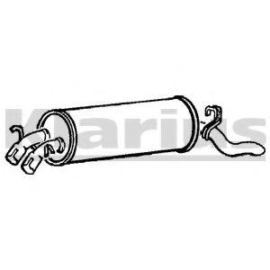 KLARIUS 220434 Глушитель выхлопных газов конечный для OPEL (Опель) KLARIUS 220434 Глушитель выхлопных газов конечный для OPEL (Опель)